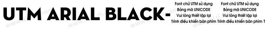 UTM Arial Black字体转换